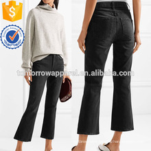 Cropped High-rise Flared Jeans Manufacture Wholesale Fashion Women Apparel (TA3070P)